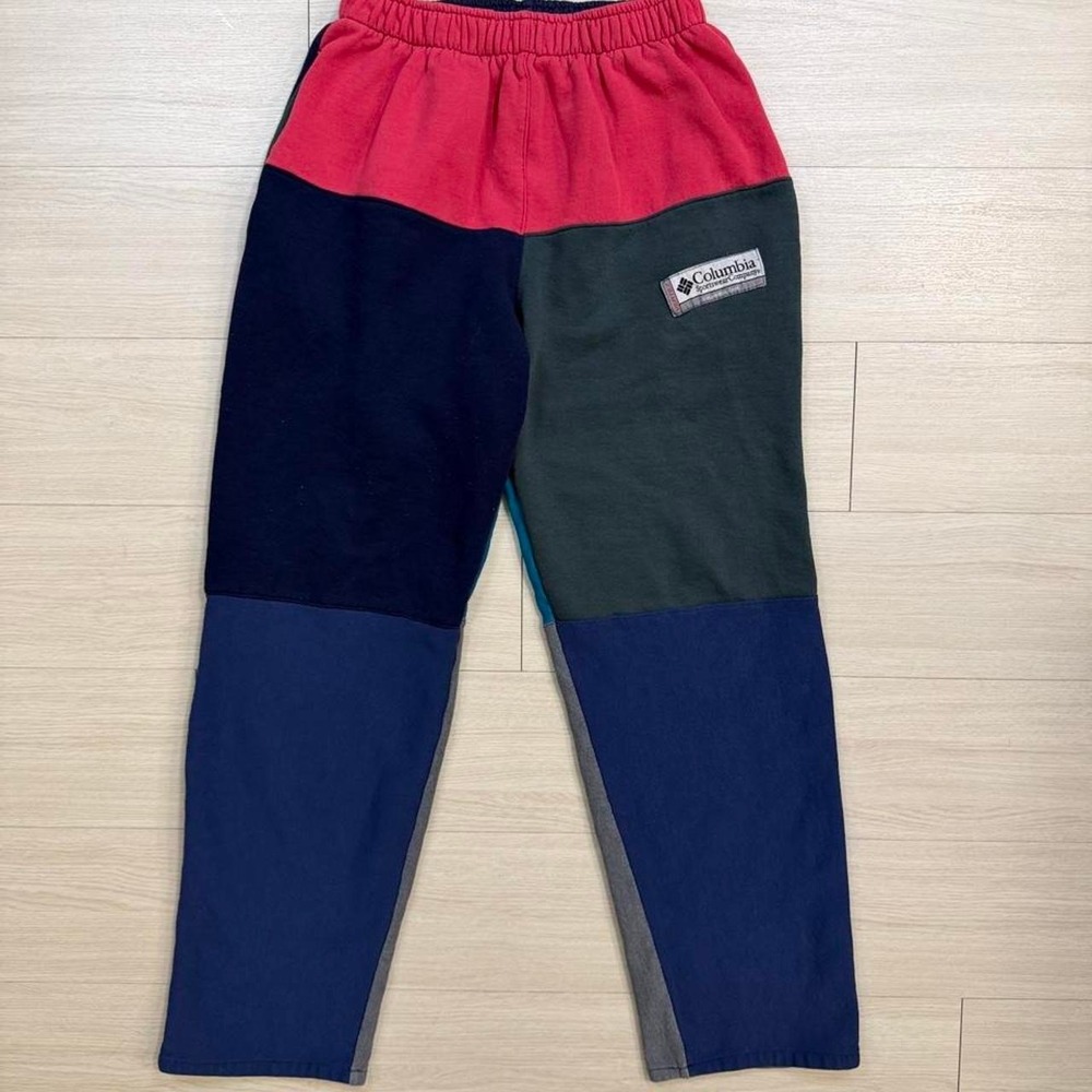 Vintage 90's Reworked Columbia Sportswear Color Block Sweatpants Mens Medium
